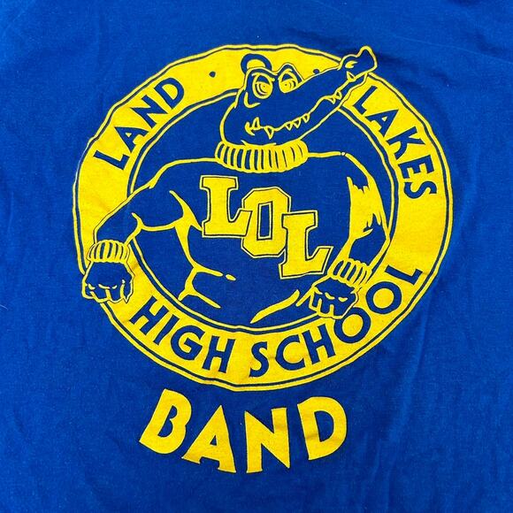 Vintage 70s Land O Lakes High School Paper Thin Single Stitch Tee. Sz M. - Picture 2 of 4